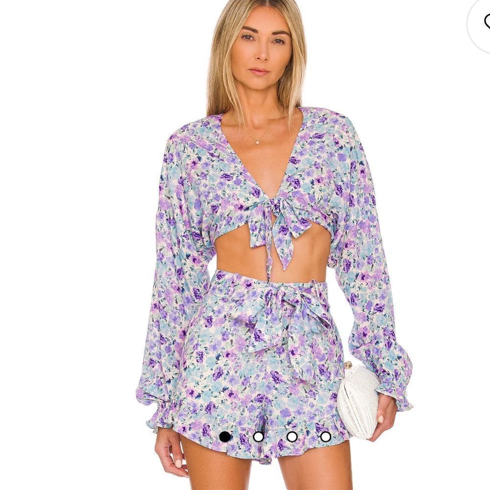 Majorelle | Revolve | Giovanna Top and Shorts Set in Palm Desert Multi